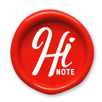 HiNOTE, Send Your Best Logo in Red